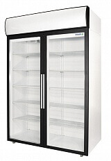 Холодильный шкаф с стеклянными дверьми купе POLAIR DM110Sd-S