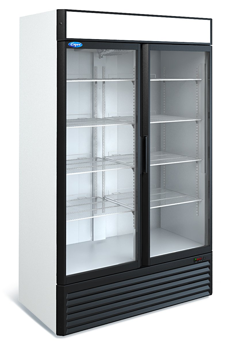 Шкаф холодильный с стеклянными дверьми МХМ Капри 1,12СК