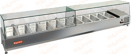 Настольная холодильная витрина для ингридиентов HICOLD VRX 2000